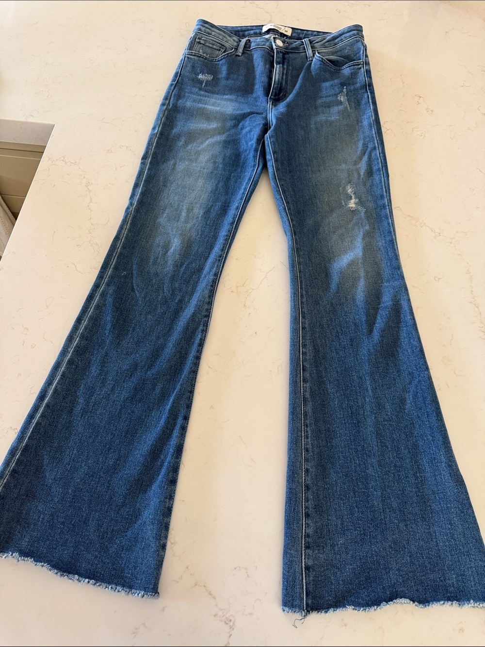 Just Black Women's Dark Blue Flare Jeans